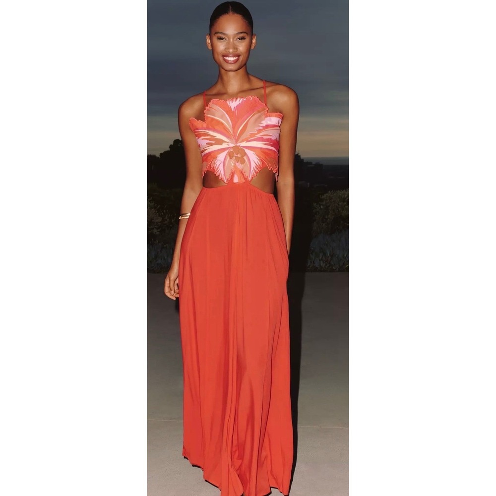 Maaji Boho Sunrise Owen Midi Dress Size 2X